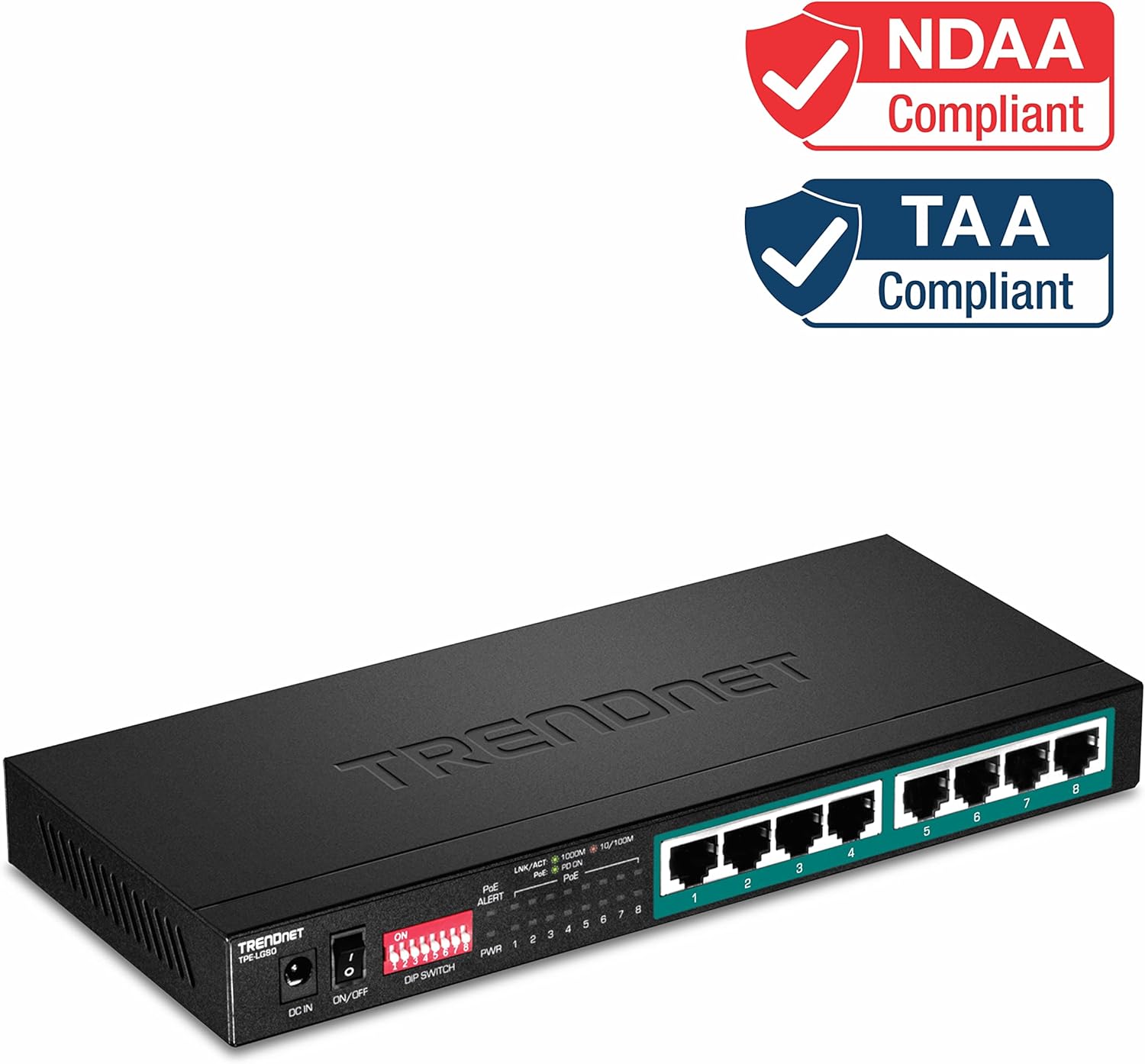 Trendnet TPE-LG80 PoE+ Switch - immagine 2