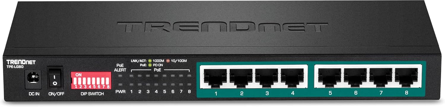 Trendnet TPE-LG80 PoE+ Switch - immagine 7