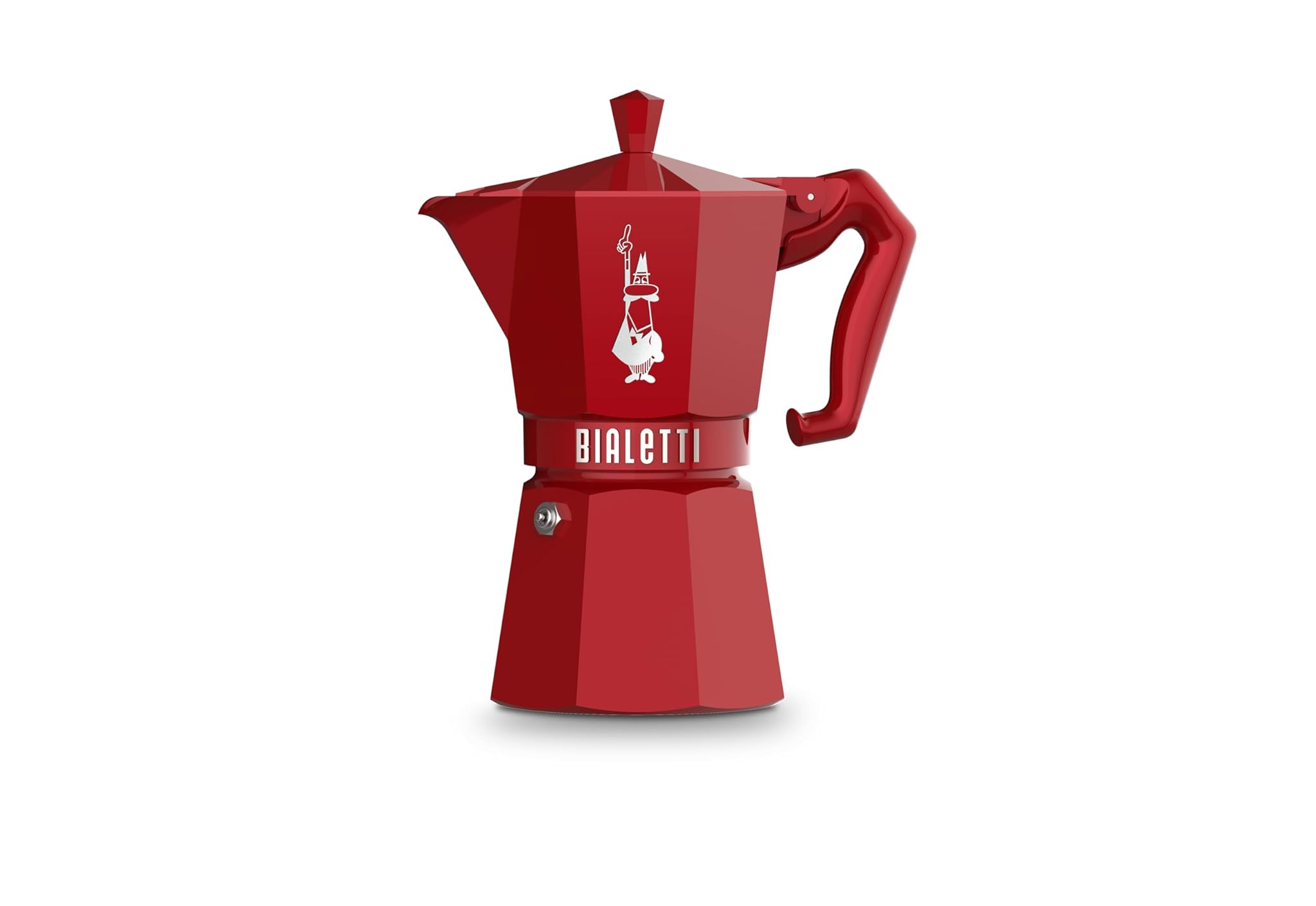 Bialetti Moka Exclusive 3 Tazze Vintage (6 tazze, Rosso)