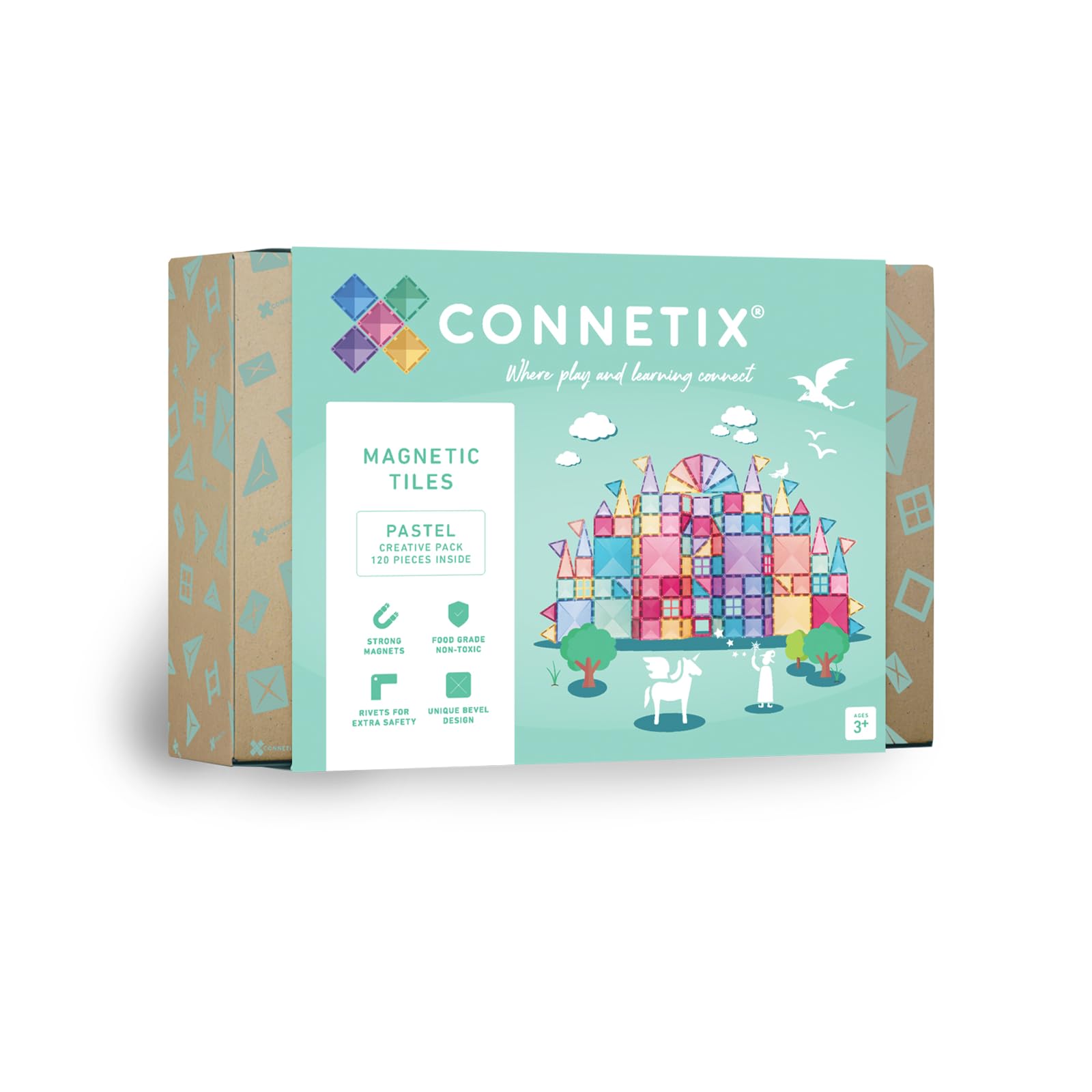 CONNETIX Pastello Pacchetto Creativo, 120 Pezzi
