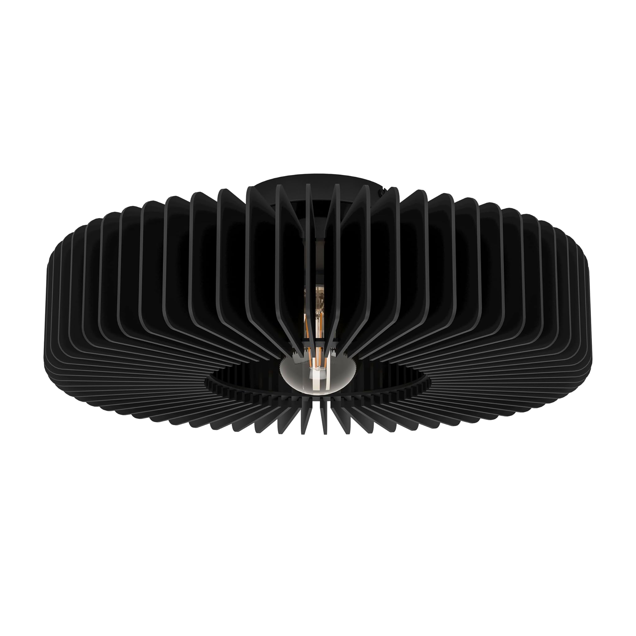 Eglo Palombaia Lampada da Soffitto a Incasso Rotonda, Nero