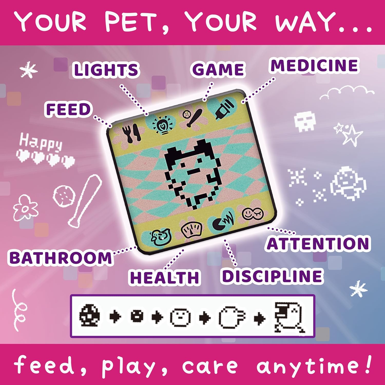 TAG Tamagotchi original - Candy Swirl - immagine 4