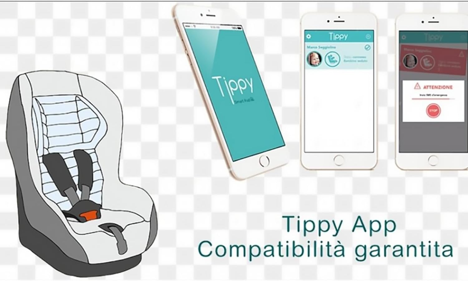 TIPPY PAD dispositivo anti abbandono, multicolore - immagine 5
