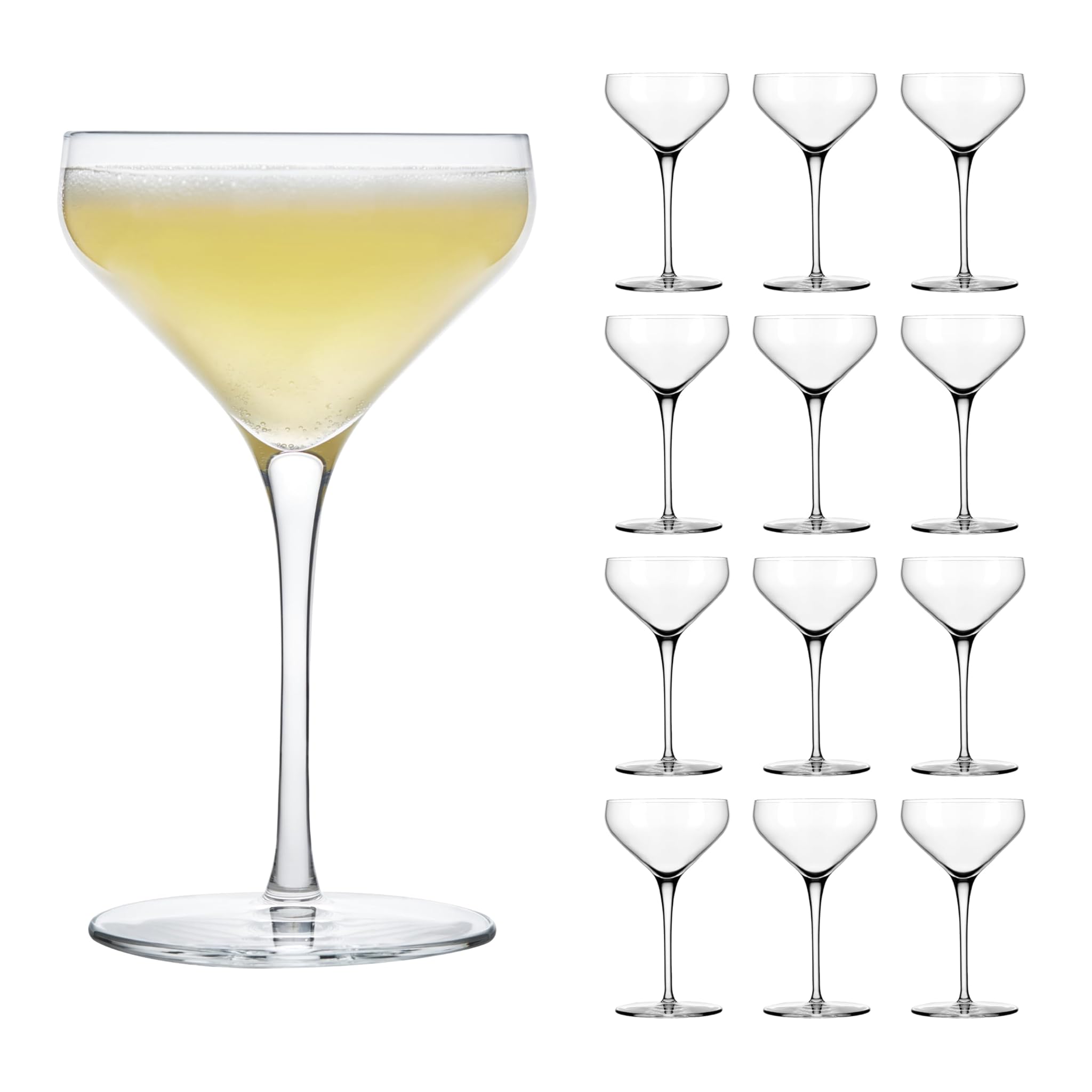 LIBBEY 70026 - Bicchiere da cocktail "Prism", 237 ml, set da 12 pezzi