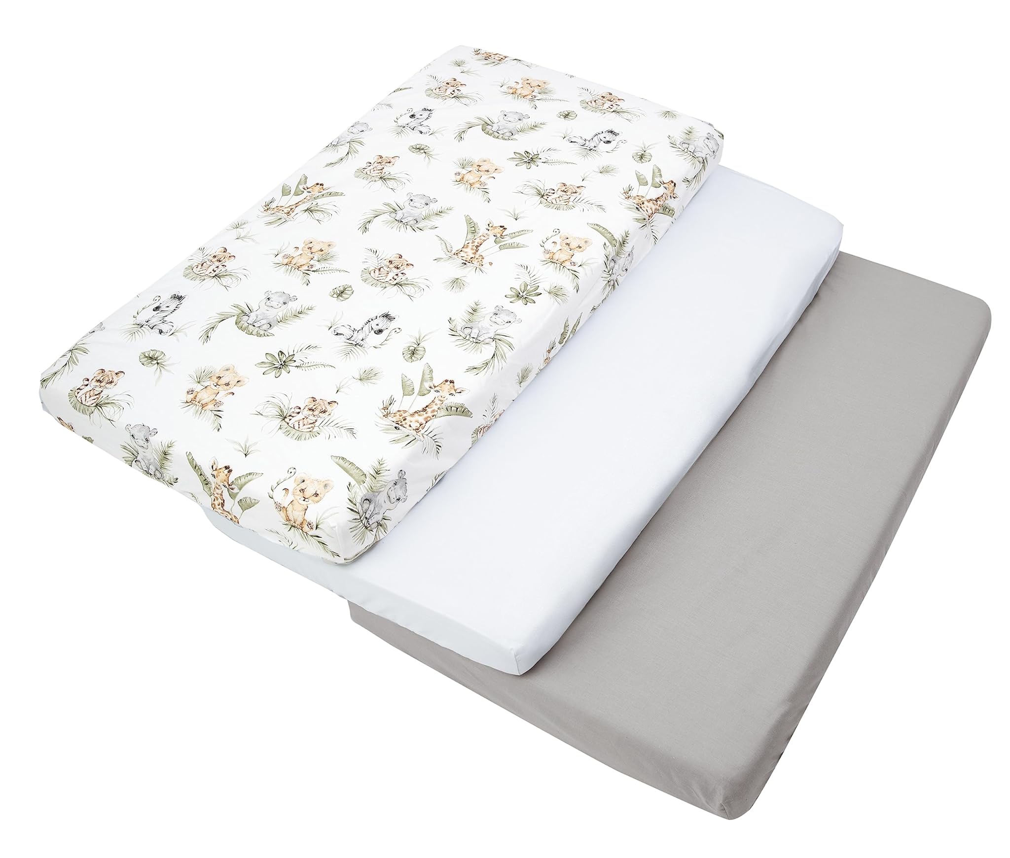 Medi Partners Set 3 Lenzuola con Angoli 60x120 cm