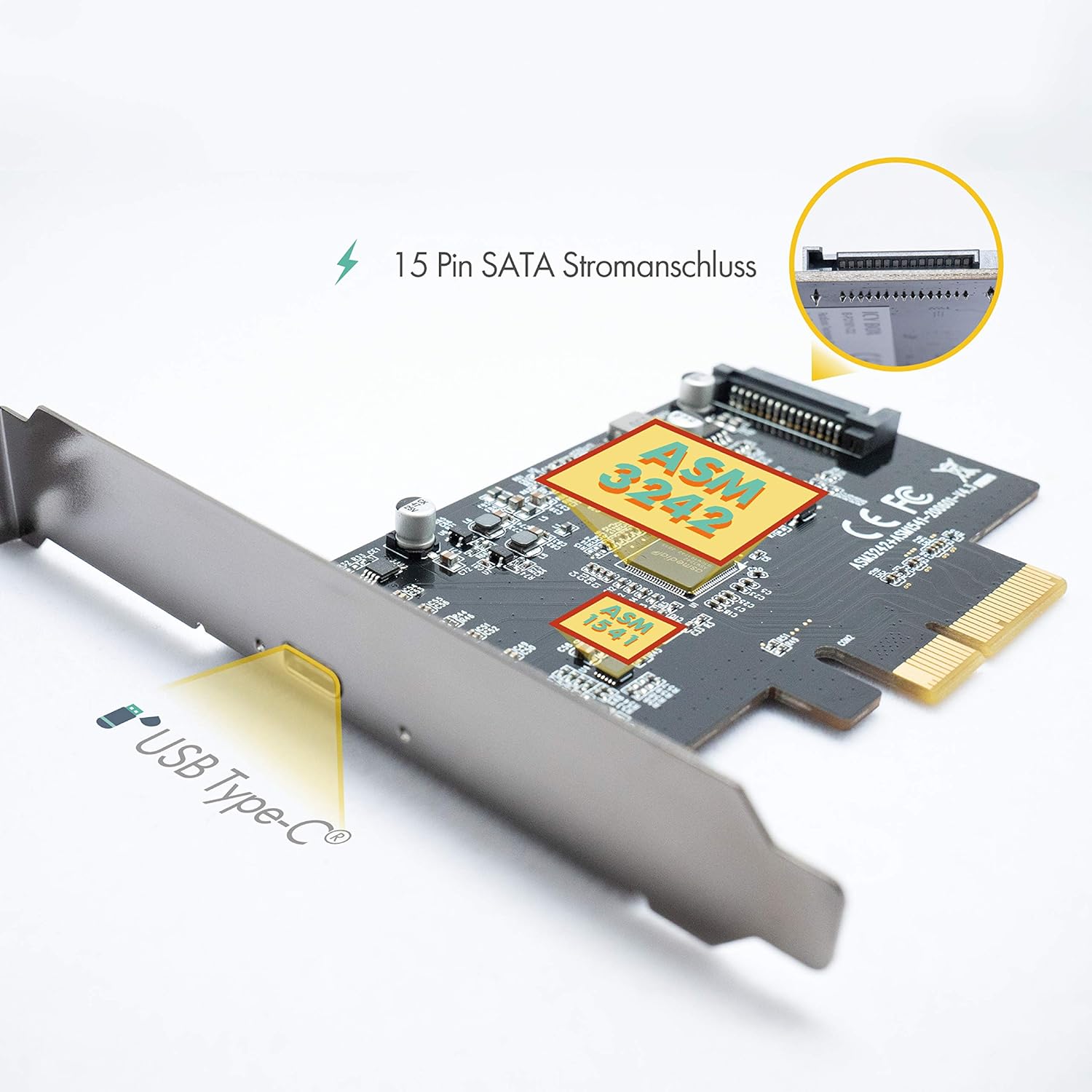 Icy Box Scheda USB 3.2 Gen 2x2 (20 Gbit/s) USB-C - immagine 3