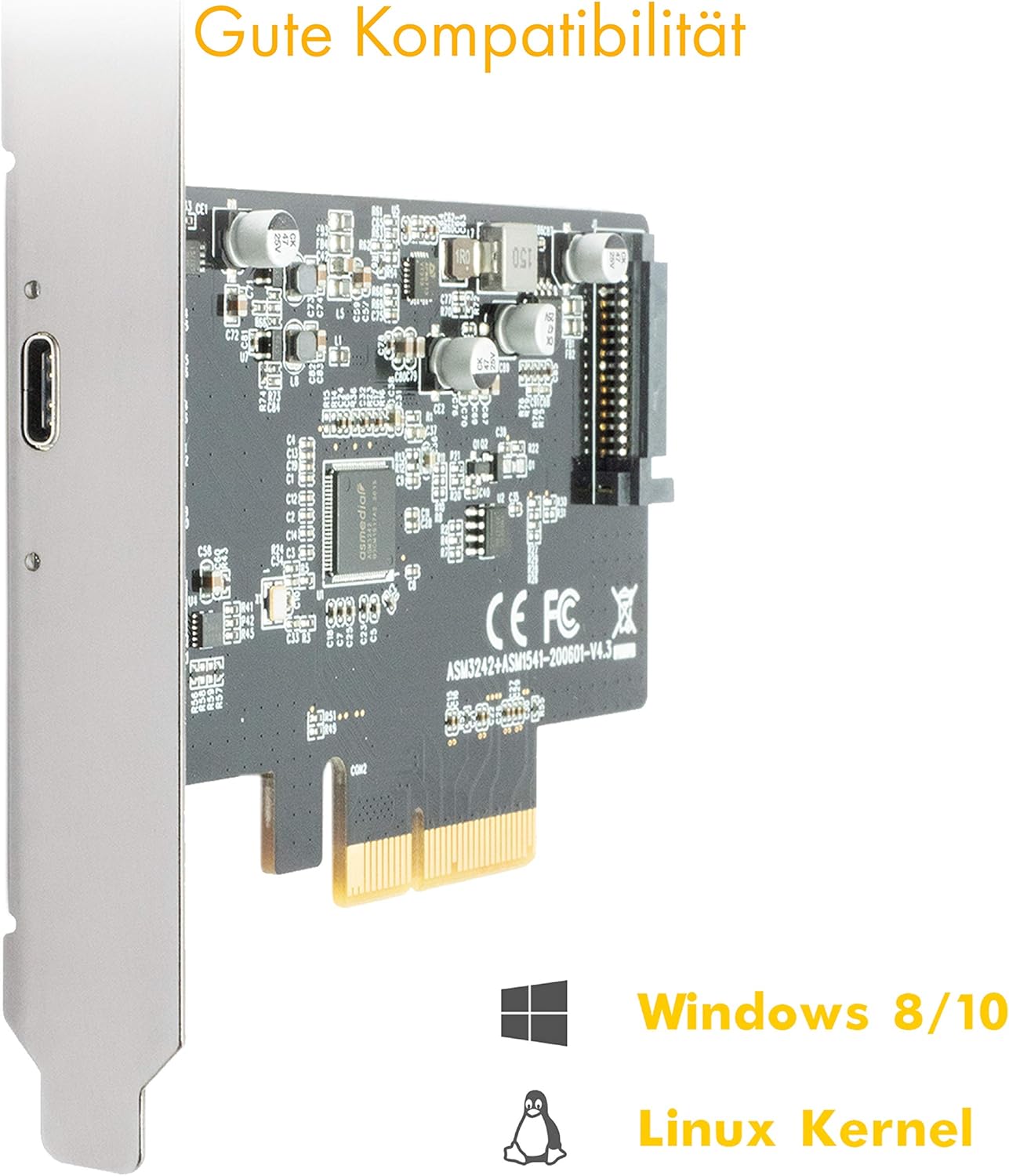 Icy Box Scheda USB 3.2 Gen 2x2 (20 Gbit/s) USB-C - immagine 6