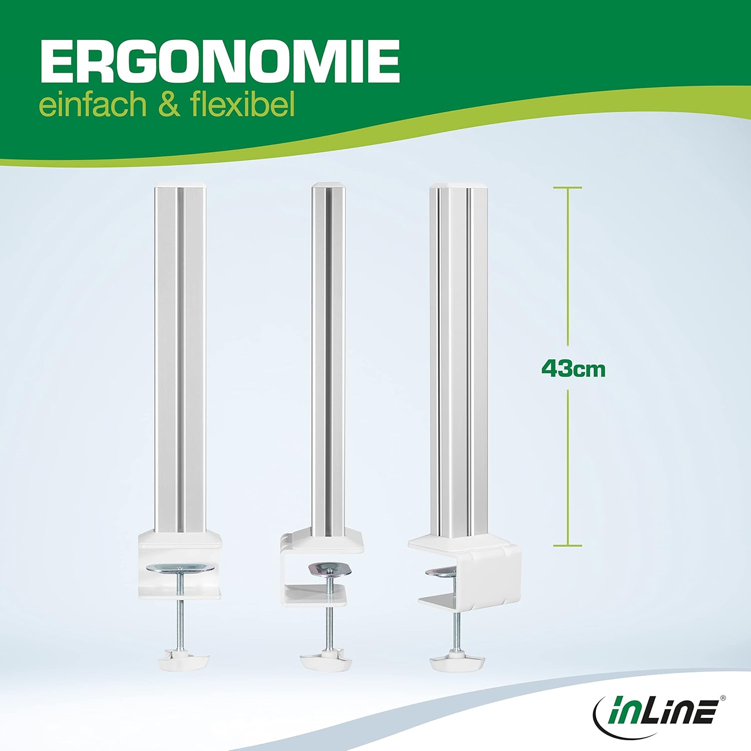 InLine 59947T - Canalina flessibile per cavi (10 m), colore: Nero - immagine 2