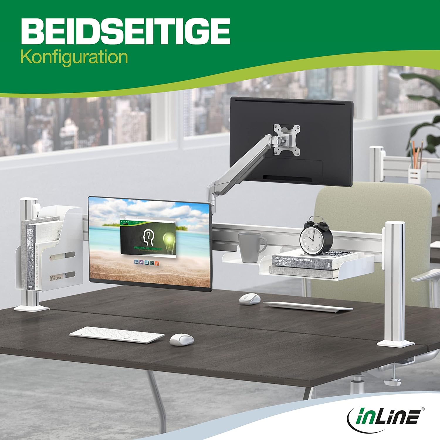 InLine 59947T - Canalina flessibile per cavi (10 m), colore: Nero - immagine 4