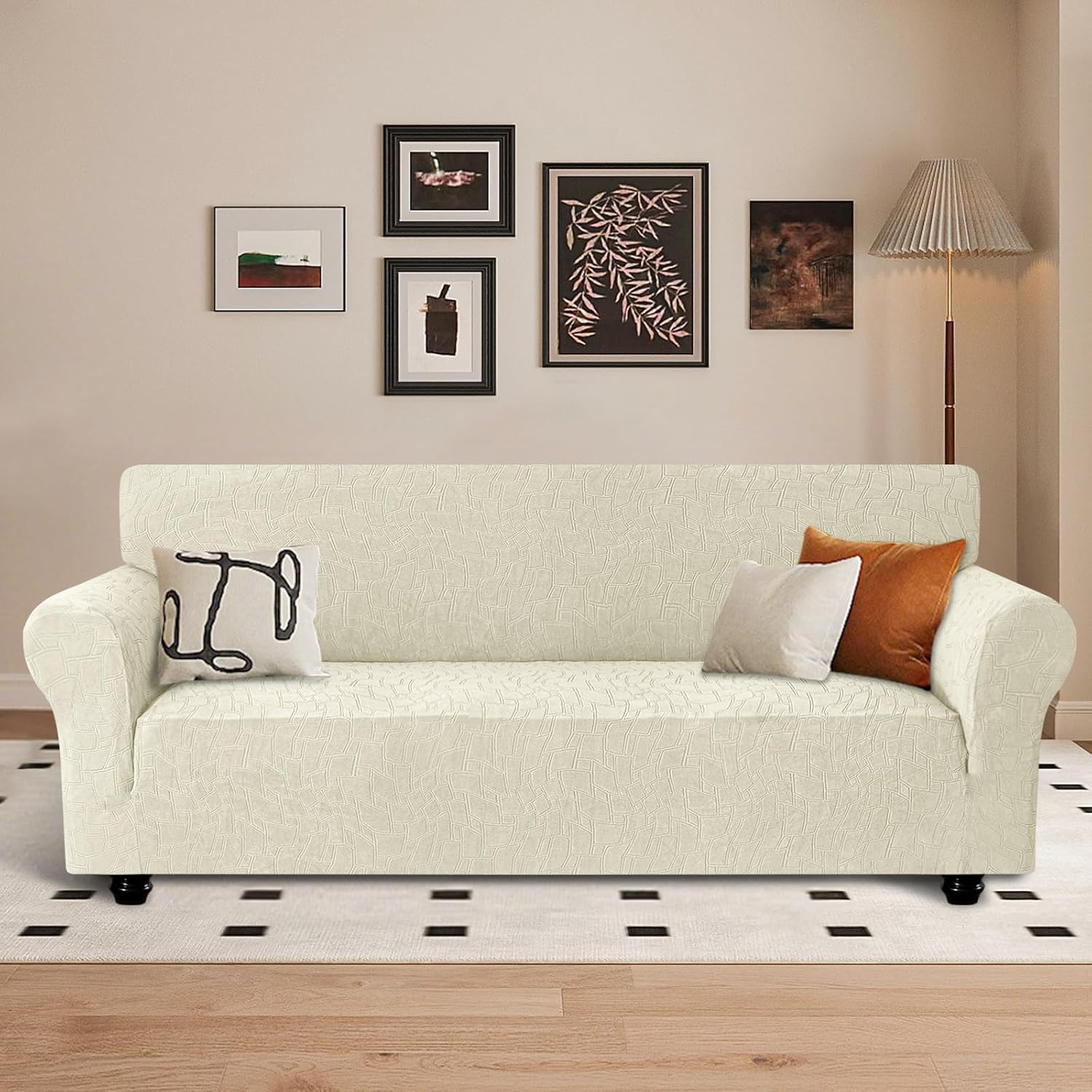 Ystyle Copridivano 3 Posti con Braccioli, Beige - immagine 2