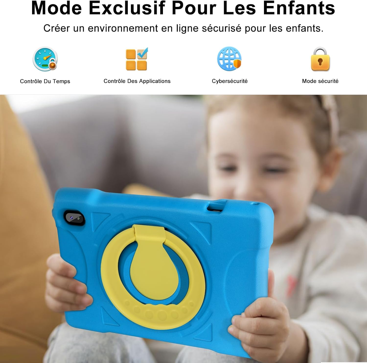 Aocwei X700 Tablet Android 13 per Bambini 10" Blu - immagine 6