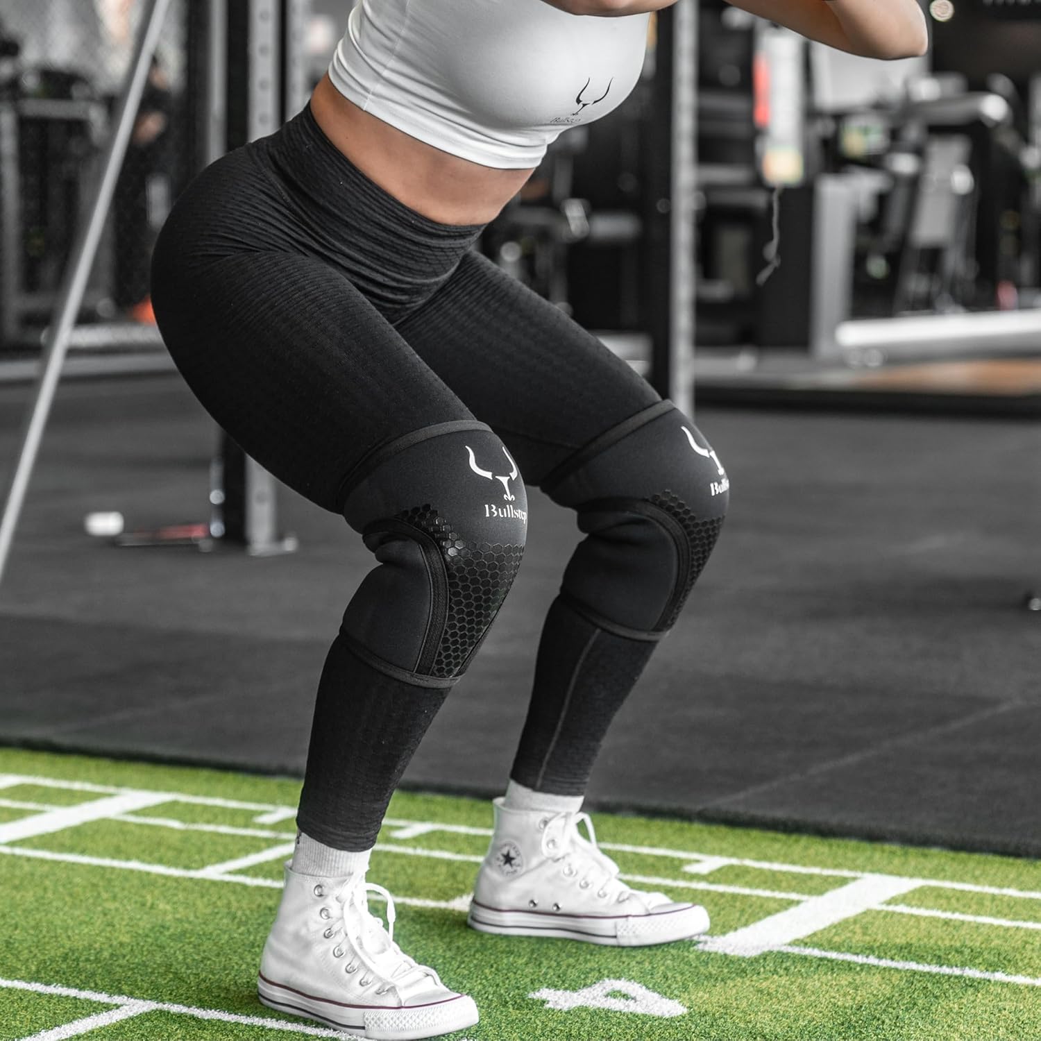 Ginocchiere Palestra Squat 7mm SCR/Neoprene, L - immagine 7