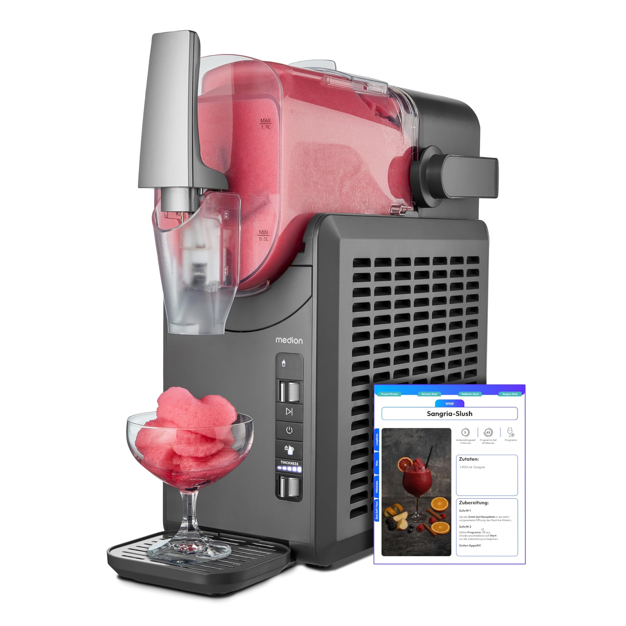 MEDION Macchina per Granite 2,6L, Argento