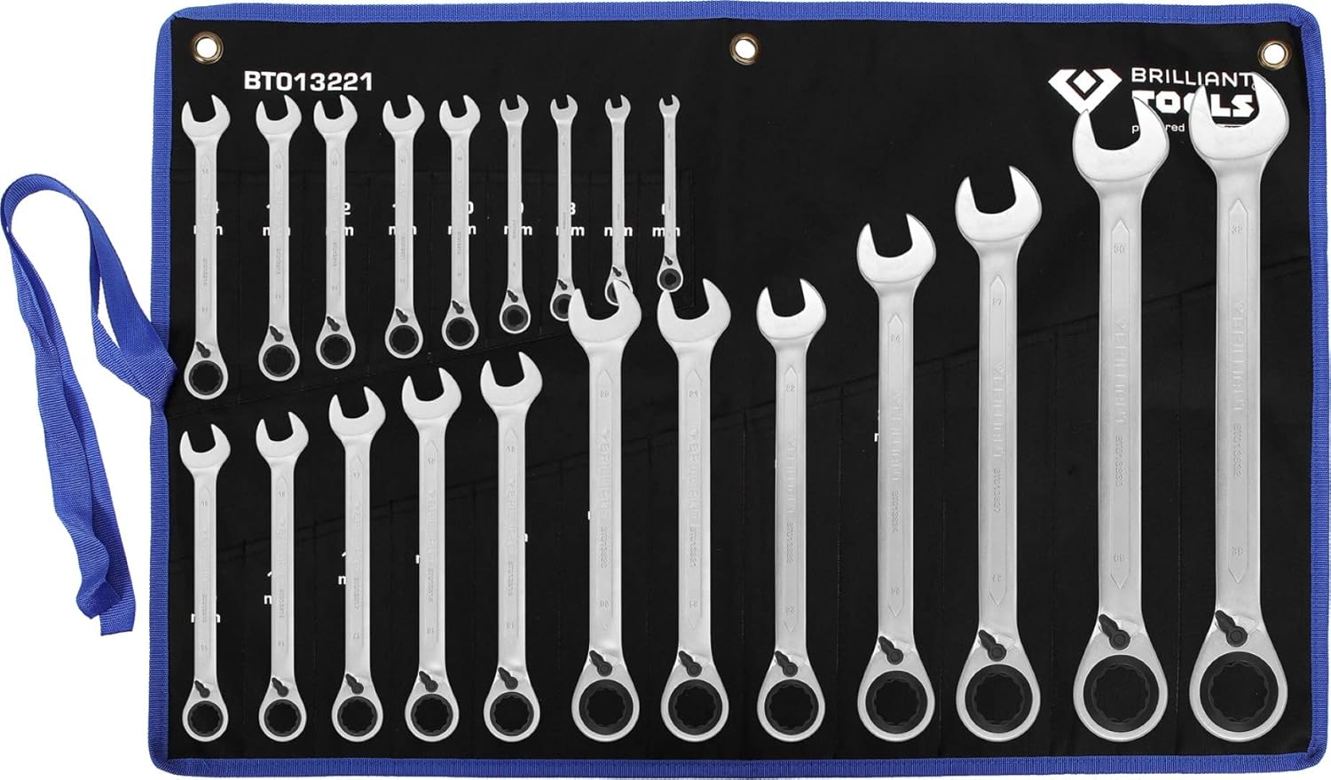 Brilliant Tools BT013221 Serie di chiavi a cricco 21 pz - immagine 1