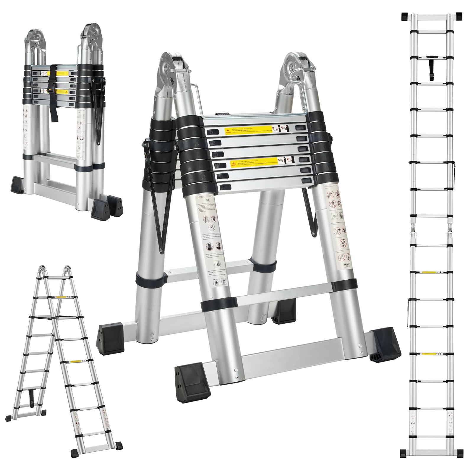 Stanew Scala Telescopica in Alluminio 5M (2,5+2,5)