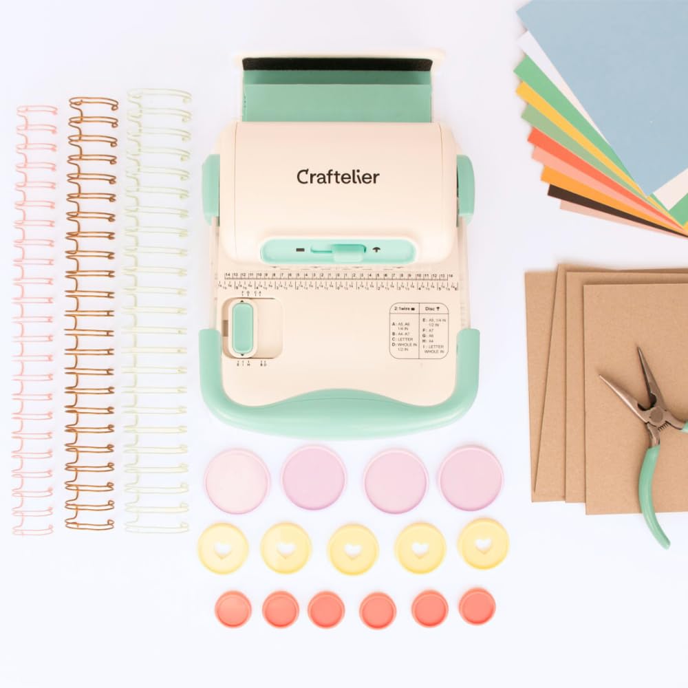 Craftelier Kit Iniziazione a Rilegatura Minty Duo