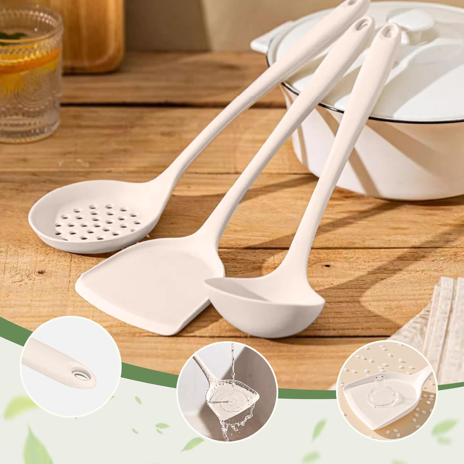 TBWEST Set Utensili da Cucina in Silicone - 56 Pezzi - immagine 3