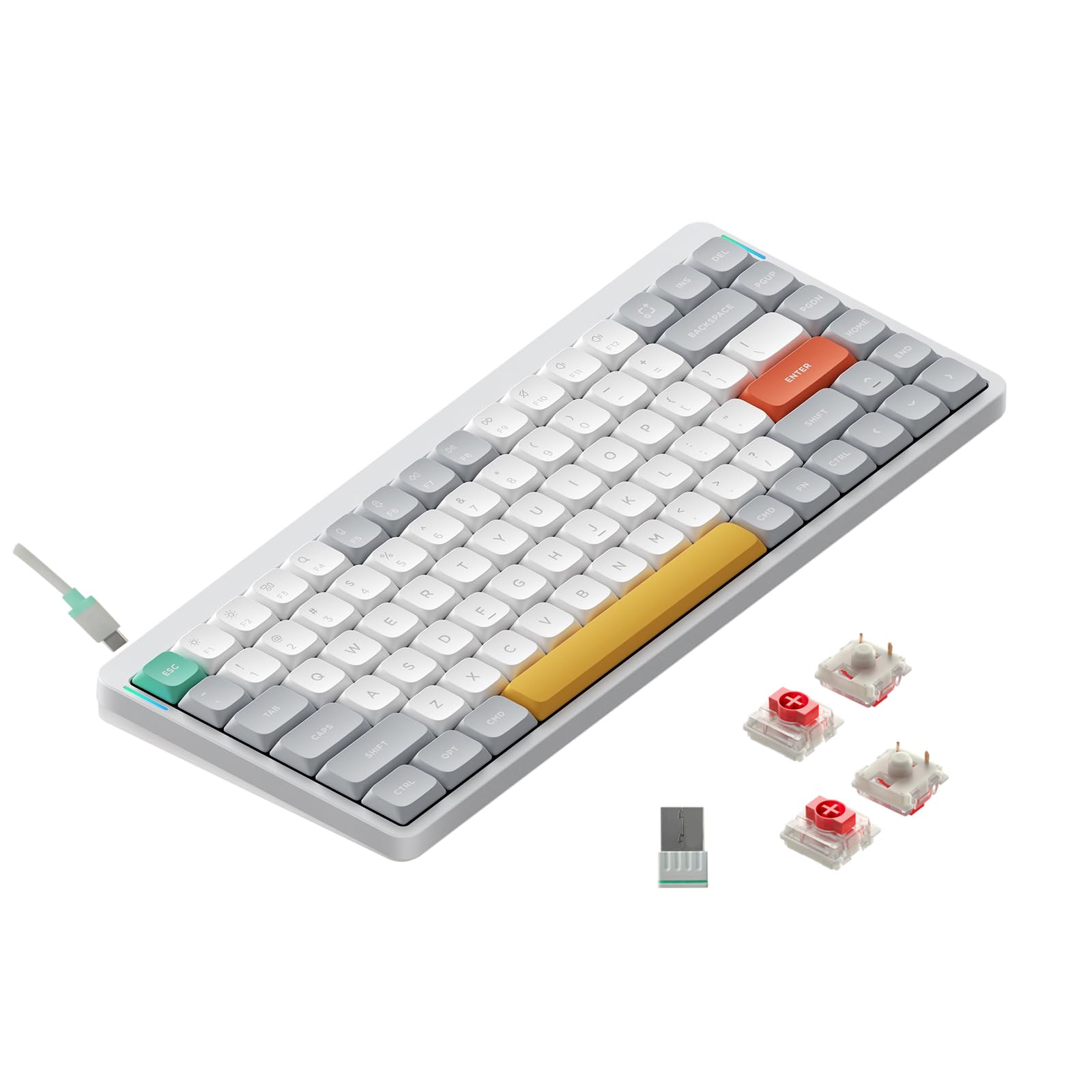 Nuphy Air75 v2 QMK/VIA Tastiera Meccanica Low Profile