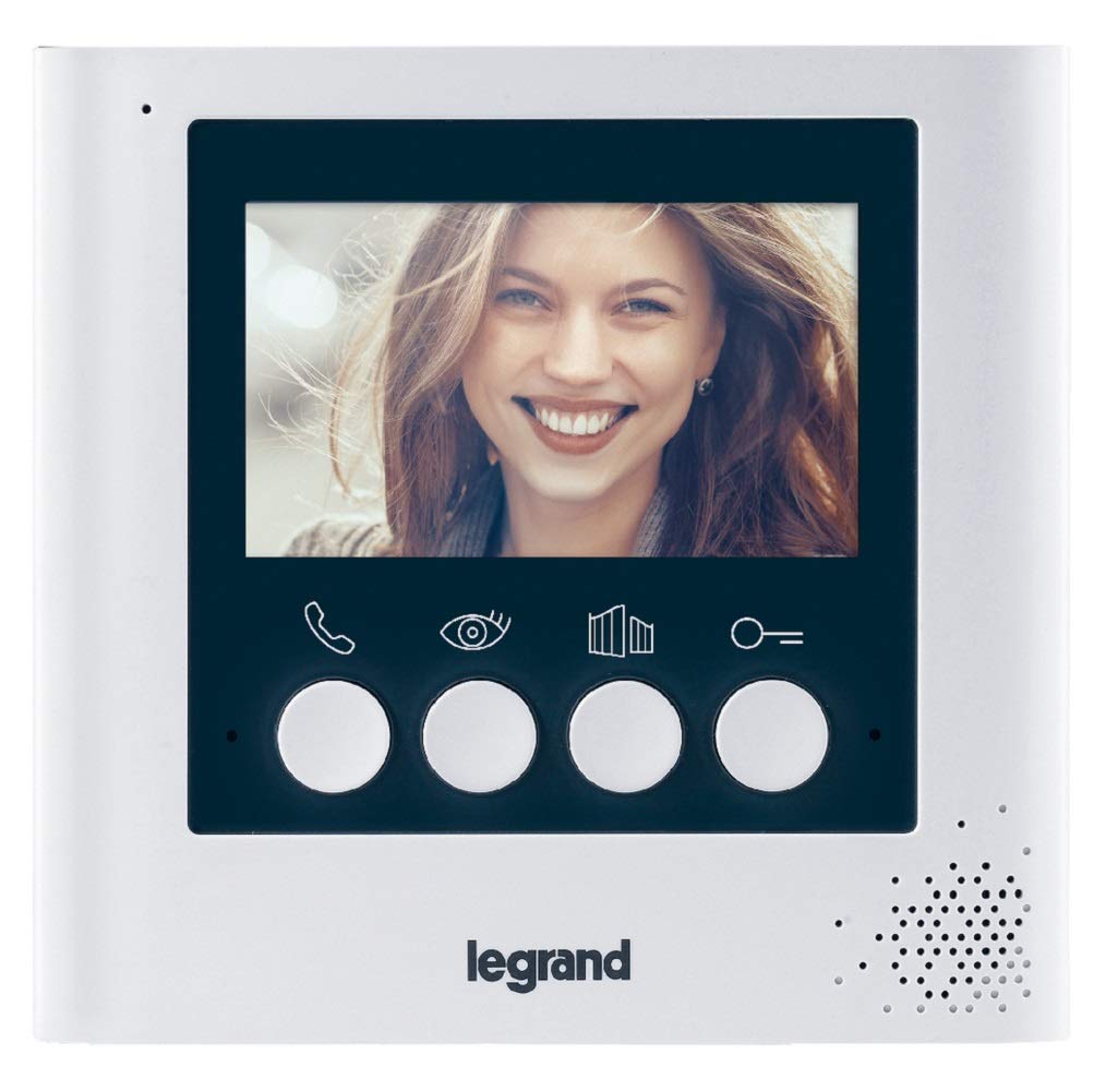 Legrand Videocitofono per interni 369115, a 2 fili, schermo da 4,3"