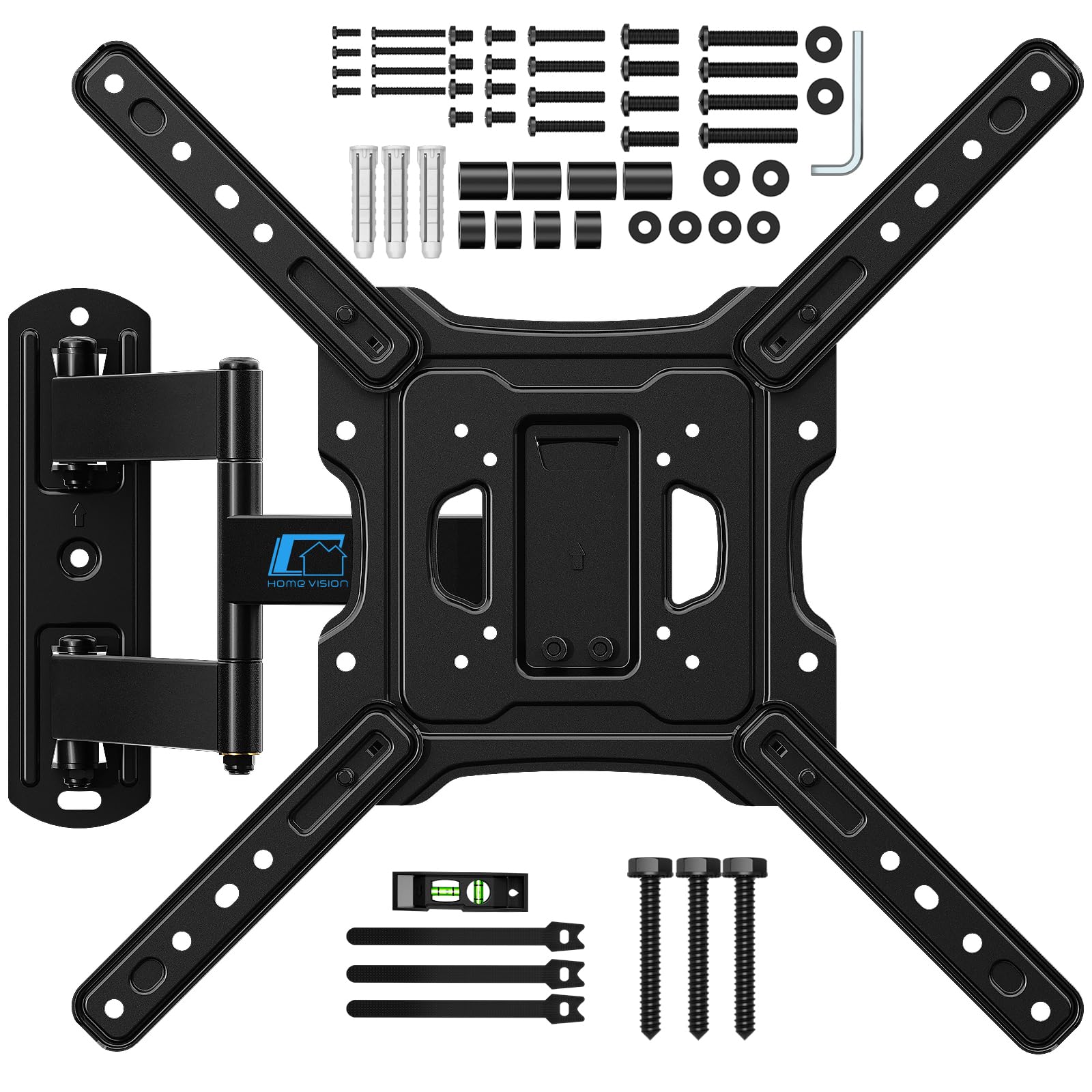 Home Vision Supporto TV a Parete Girevole e Inclinabile