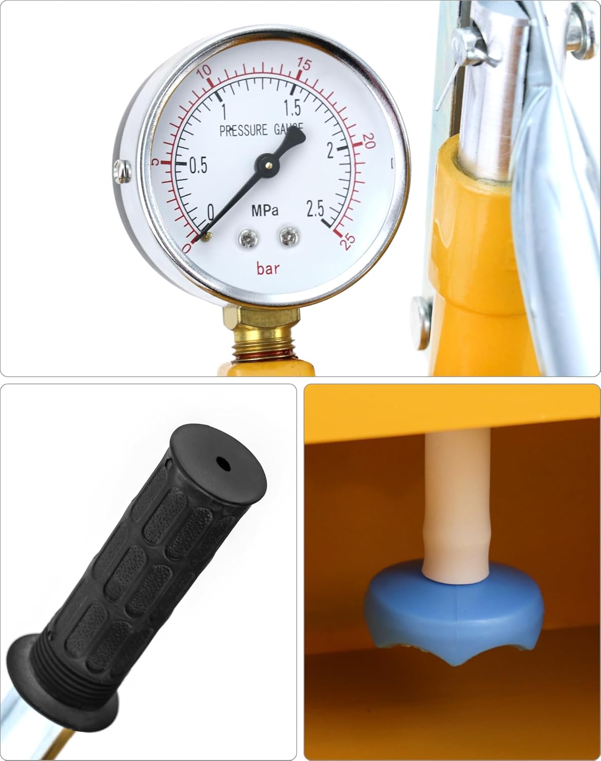 QWORK® Pompa di pressione manuale 25 bar - immagine 4