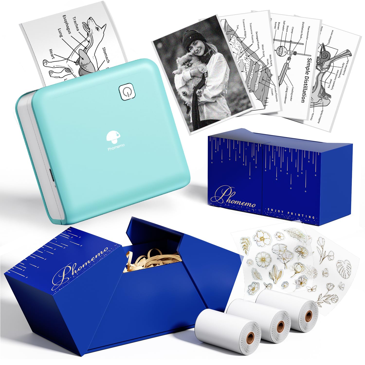 Phomemo Mini Stampante Portatile P2S 300 dpi Bluetooth