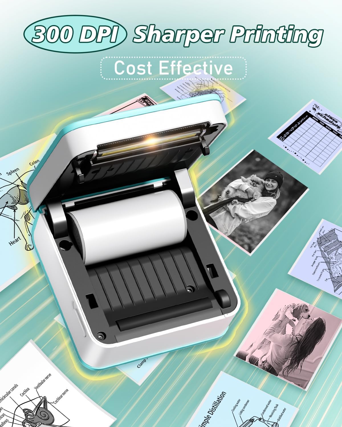 Phomemo Mini Stampante Portatile P2S 300 dpi Bluetooth - immagine 2