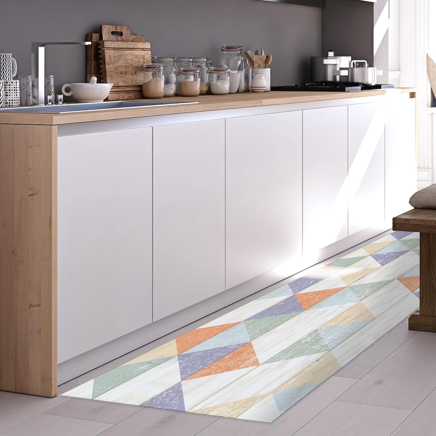 Crearreda Tappeto Cucina in Vinile Antiscivolo