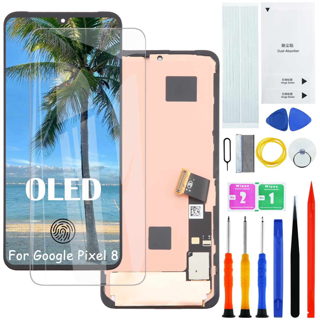 H&LYCYJ Schermo Display OLED di Ricambio per Google Pixel 8