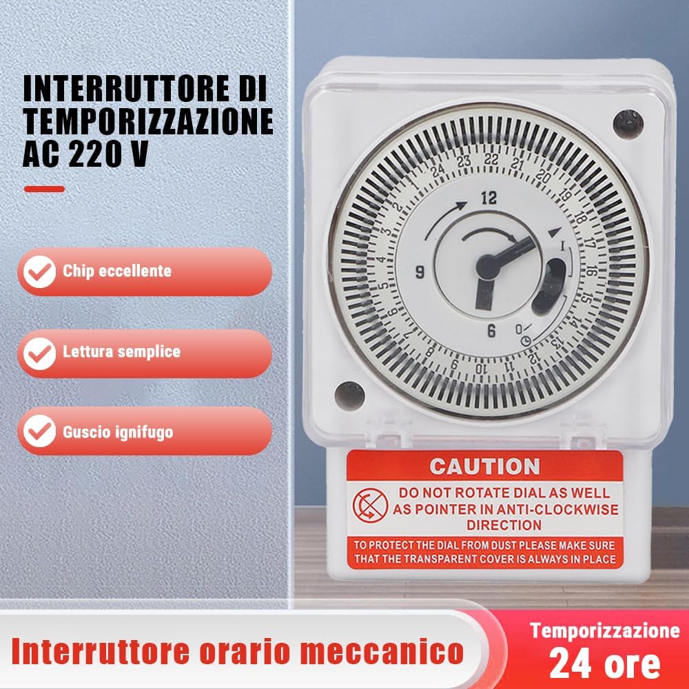 SL-189 Timer Meccanico 24 Ore 220V - immagine 2