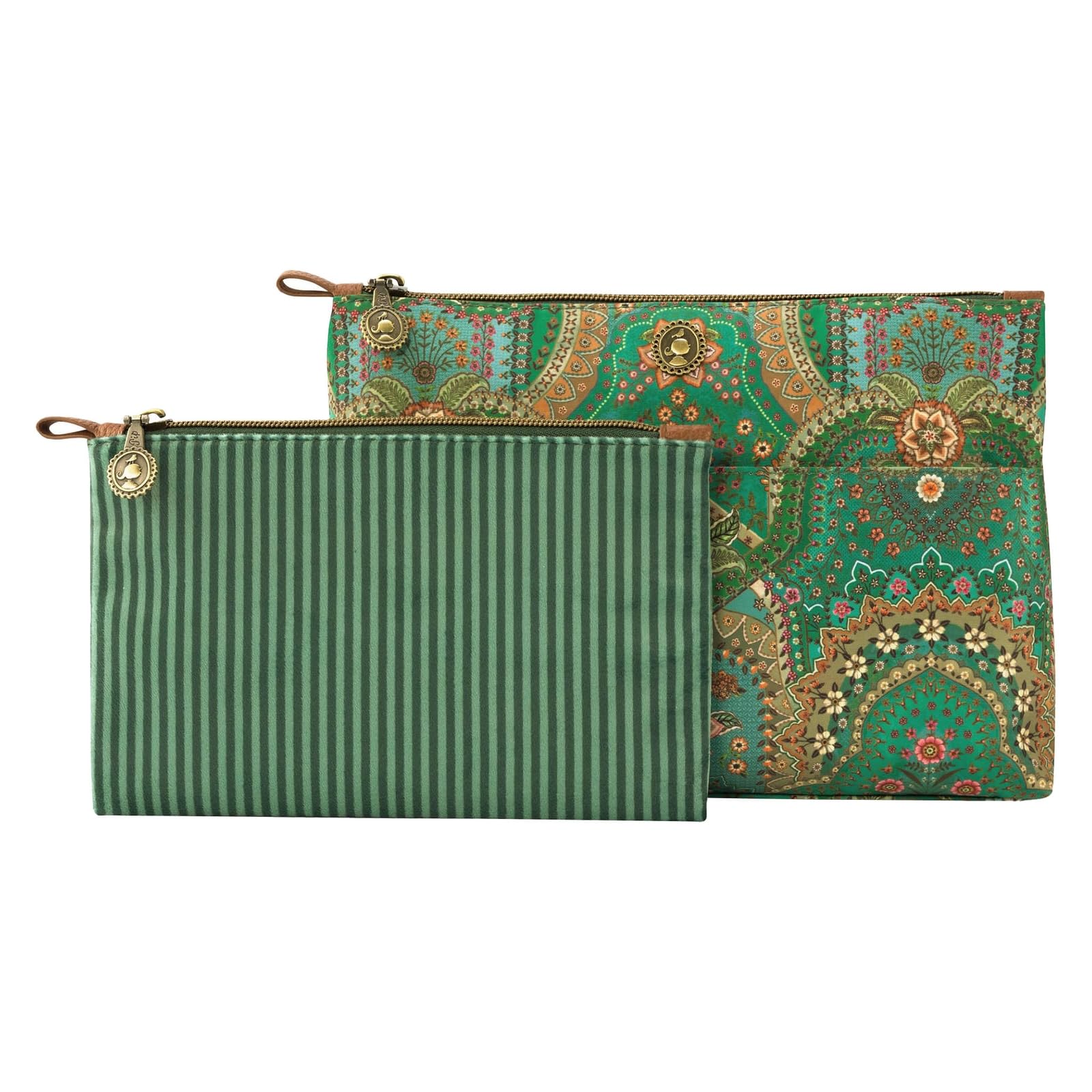 Pip Studio borsa da toilette Caryn Cosmetic Bags Combi Jabali Green verde