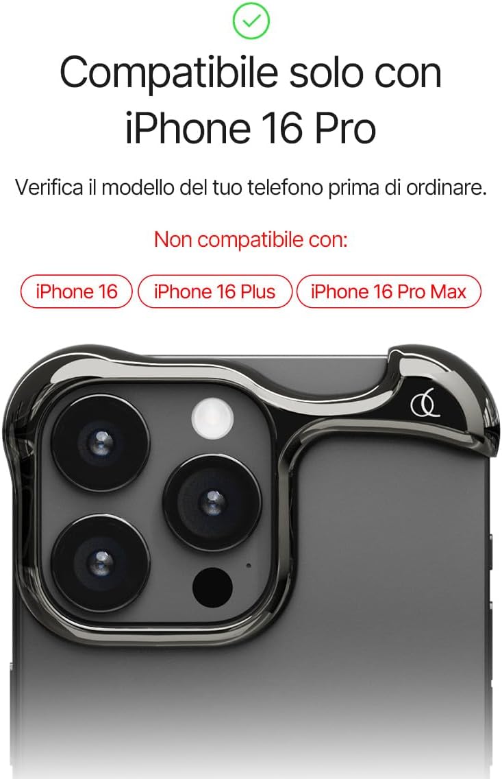 Arc Pulse Compatibile con iPhone 16 Pro (2024) 6,3" - immagine 2