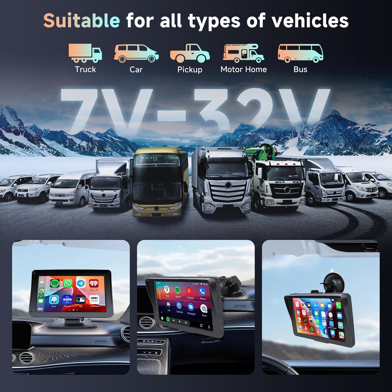 Hodozzy Autoradio Portatile CarPlay 7 Pollici - immagine 5