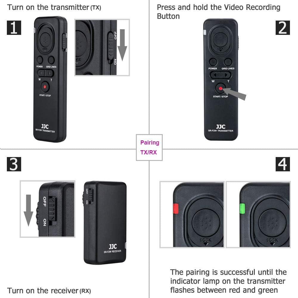 Jjc 2.4G 100M - Kit Telecomando Wireless per Sony - immagine 6