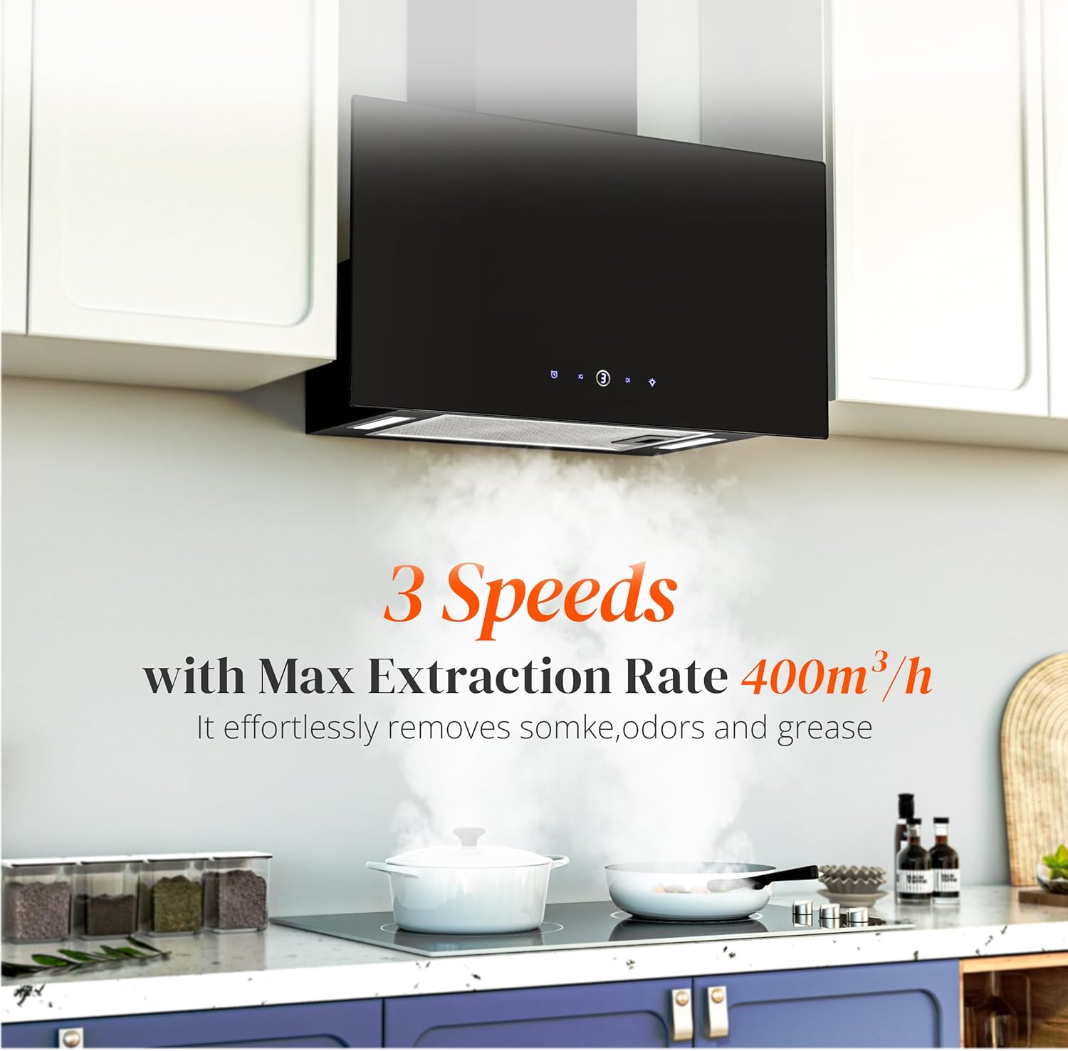 Firegas Cappa Aspirante 60 cm con Motore DC Brushless - immagine 3