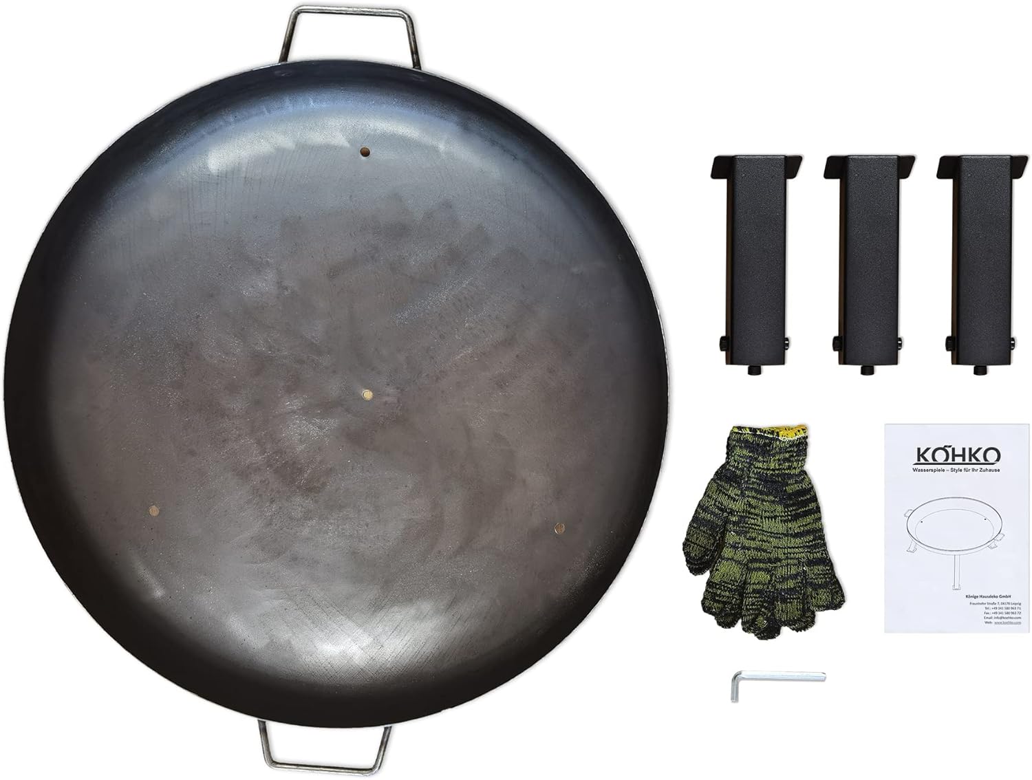 Köhko Braciere Ø 55 cm con Manici e Gambe Pieghevoli - immagine 4