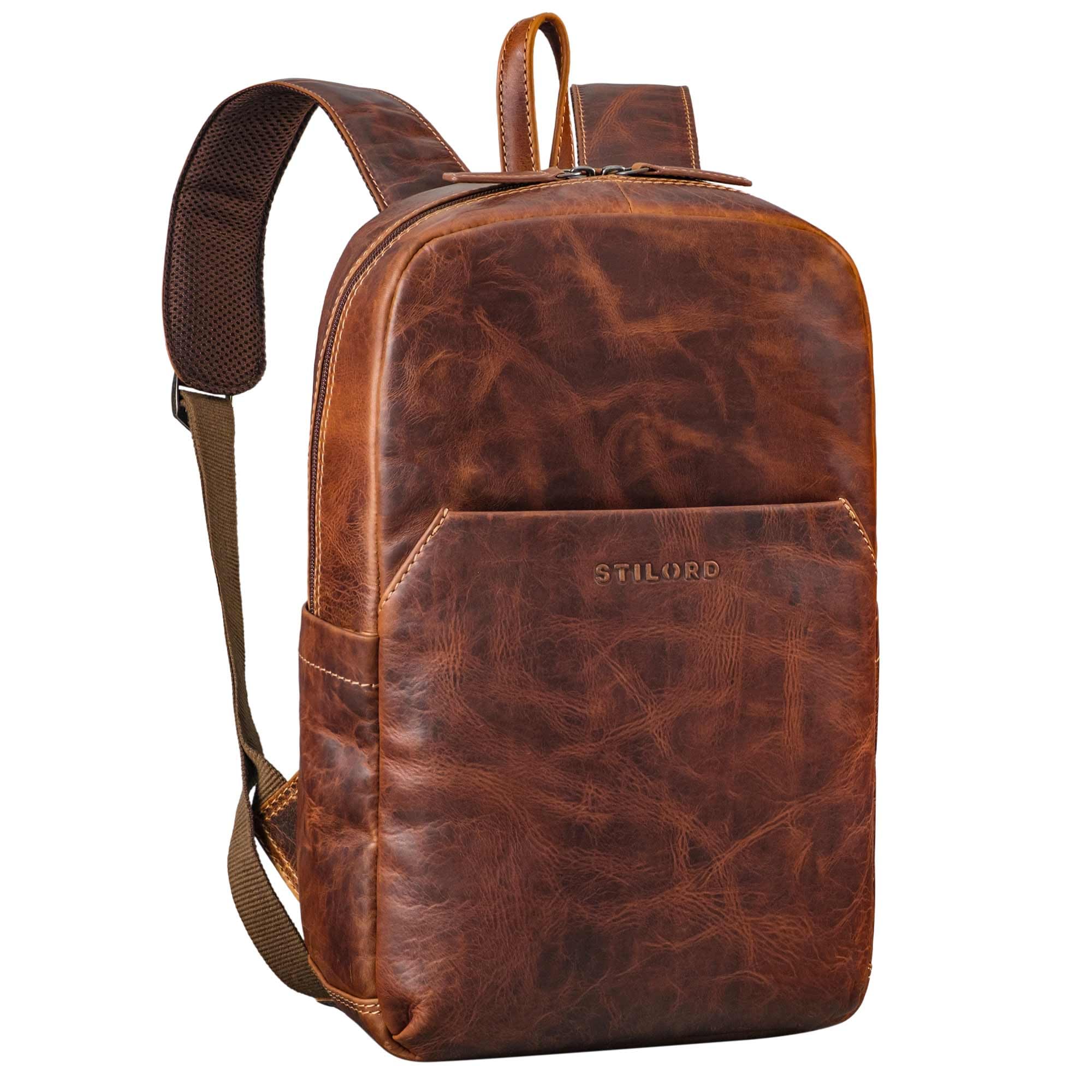 STILORD 'Kim' Piccolo Zaino Donna in Vera Pelle