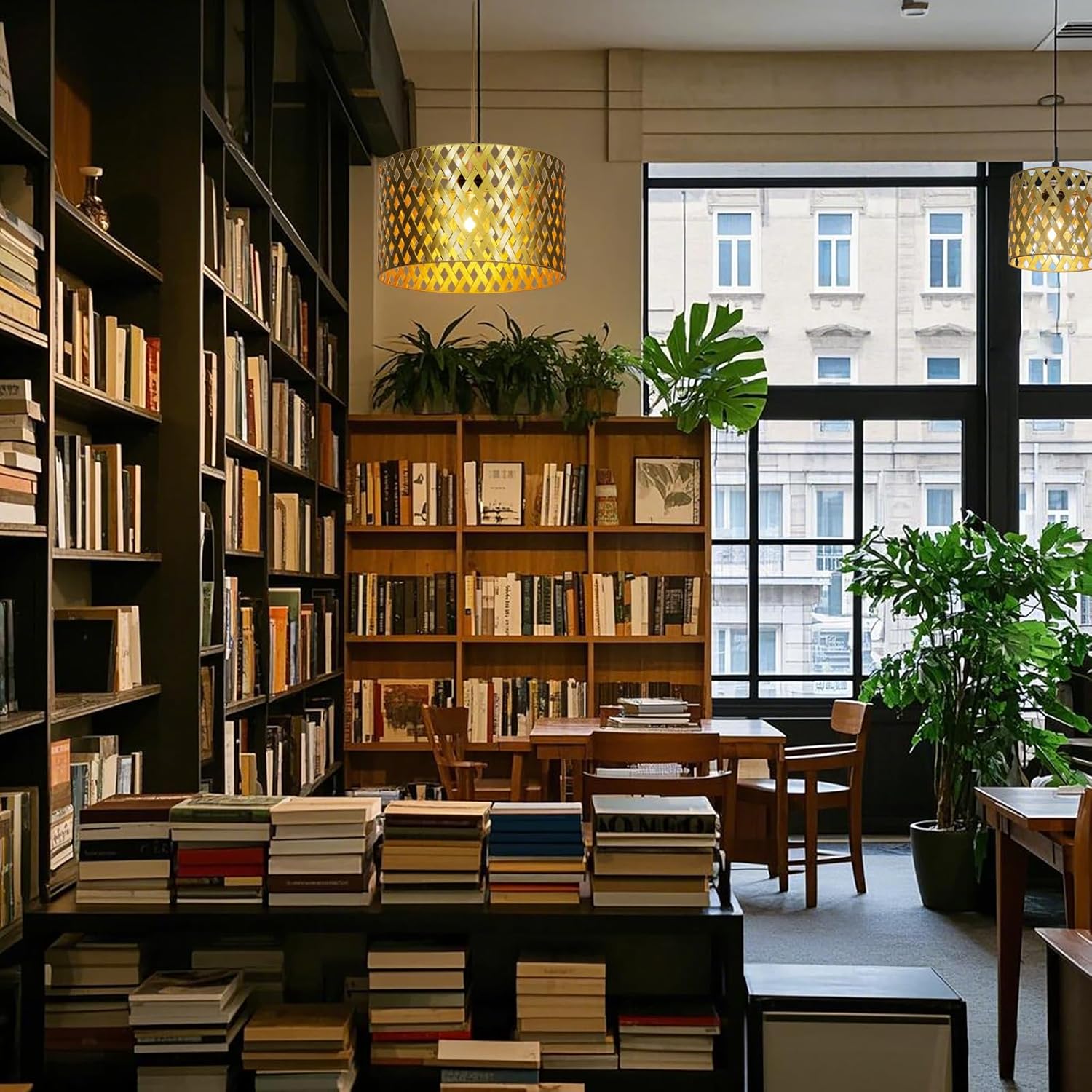 Osasy Set 2 Paralumi a Sospensione Vintage in Metallo - immagine 3