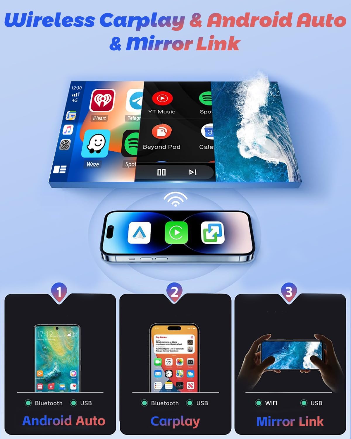 Hikity Android 13 Autoradio 9" per Hyundai I30 - immagine 3