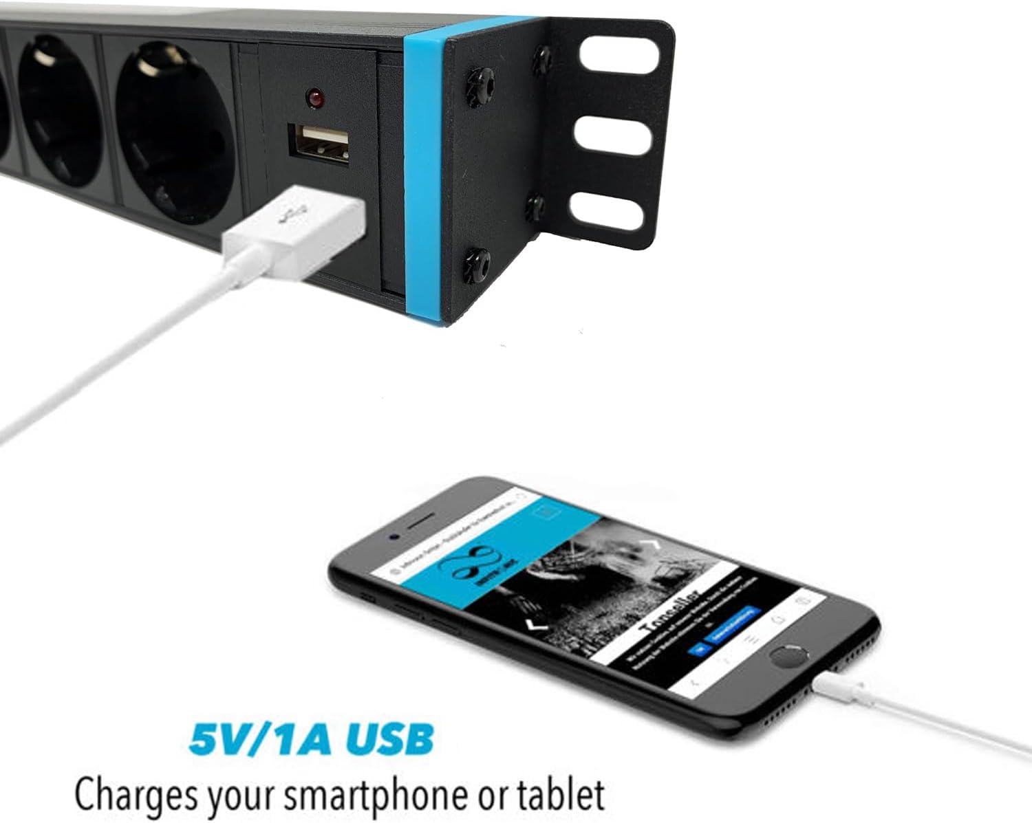 Infitronic INSV1002A - PDU Ciabatta Rack 19 pollici 1U - immagine 5