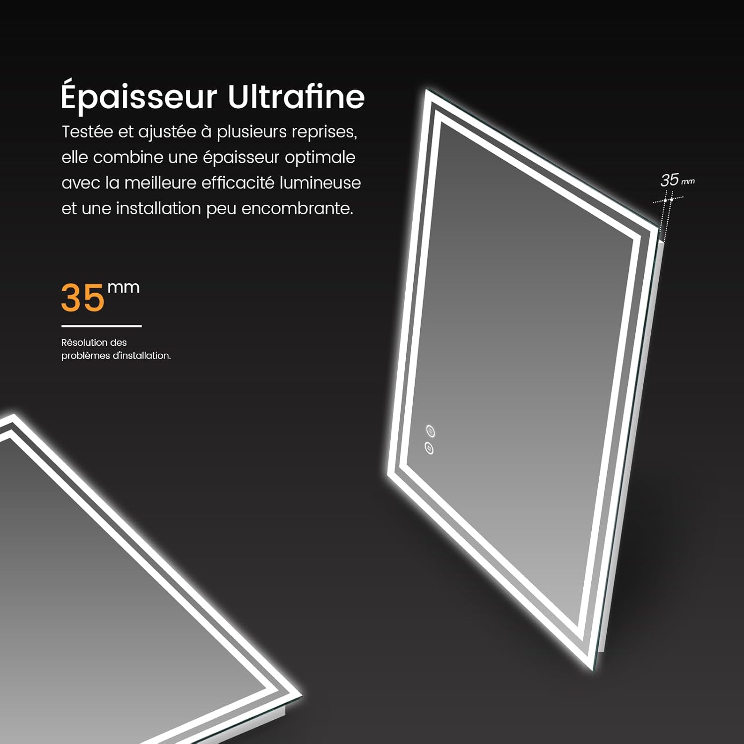 Emke Specchio da Bagno LED 50x70 cm - immagine 7