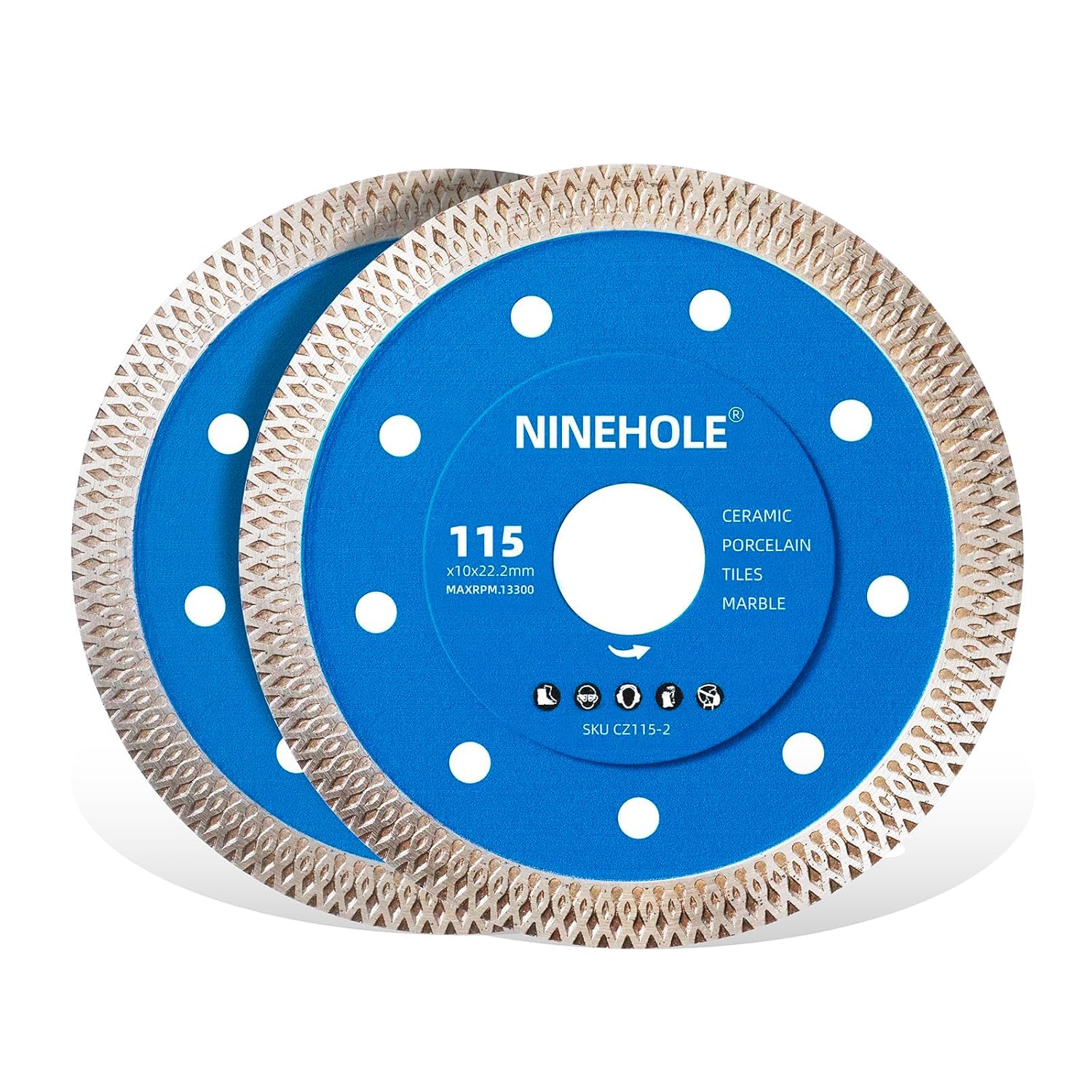 Set 2 Dischi da Taglio Diamantati 115 mm Extra Sottili - immagine 1