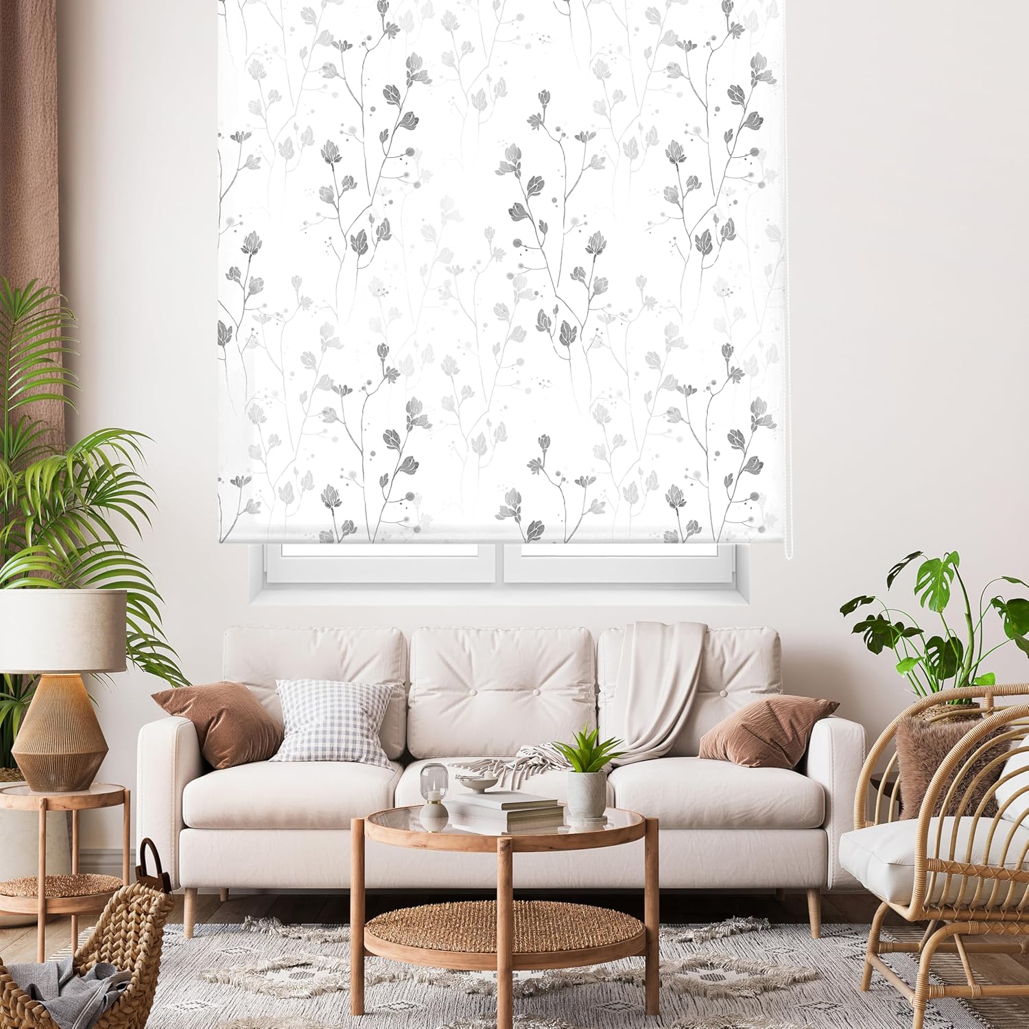 Blindecor Ara Grey Garden - Tenda Avvolgibile Stampata - immagine 1