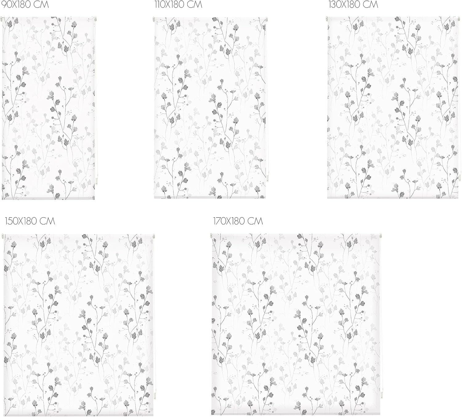 Blindecor Ara Grey Garden - Tenda Avvolgibile Stampata - immagine 5