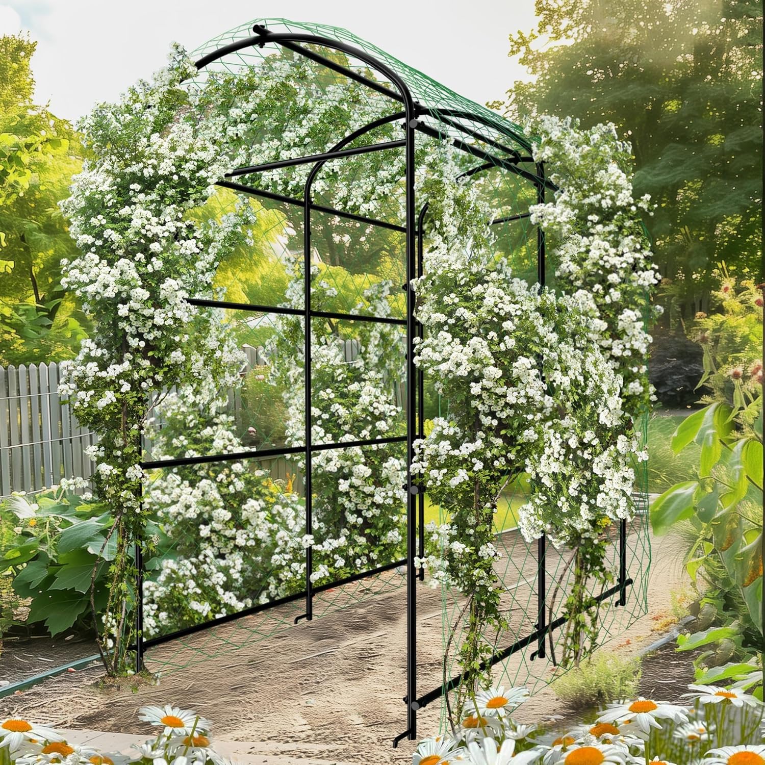 Unho Traliccio Arco Giardino 222cm con Rete