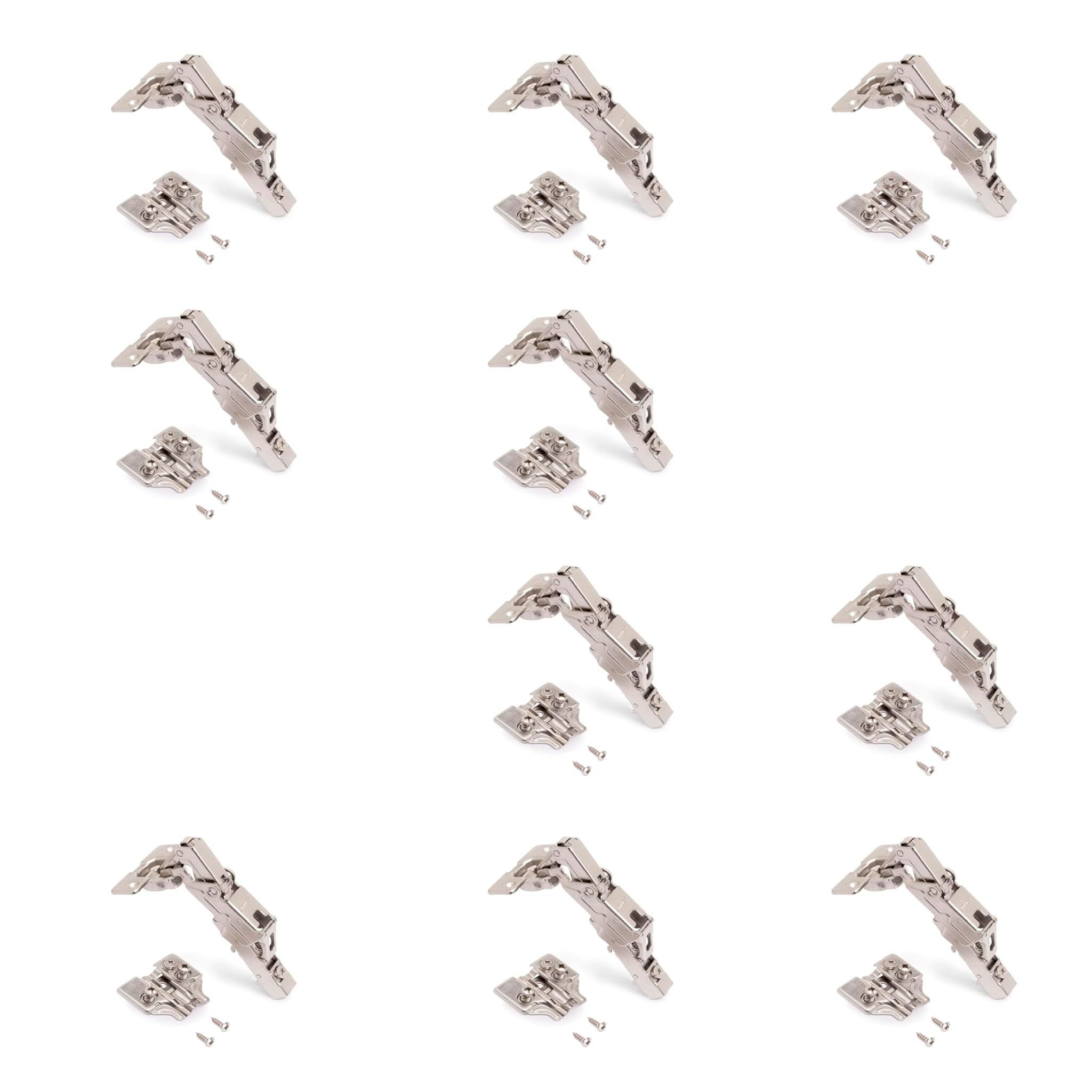 Emuca 1013007 Kit Cerniera Collo Dritto 165° Soft Close