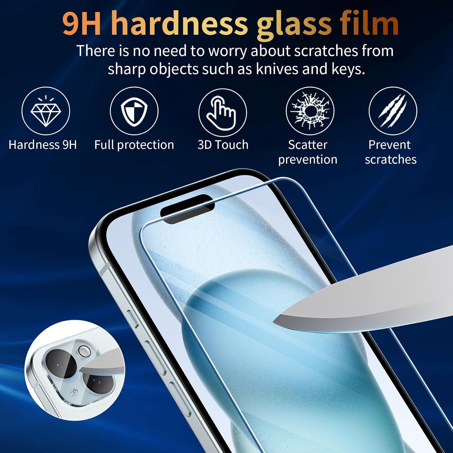 Fllao Cover per iPhone 15 con Pellicole e Protezione Fotocamera - immagine 3