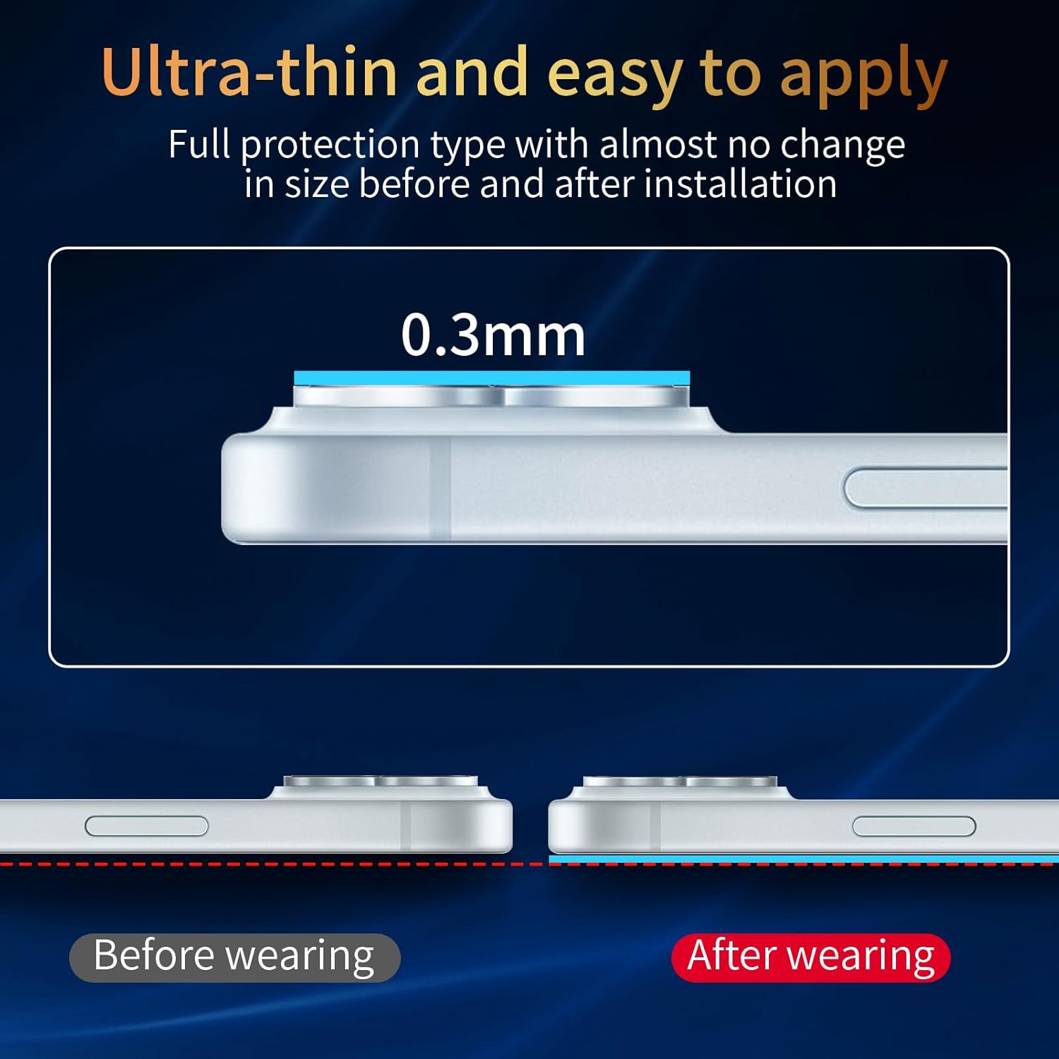 Fllao Cover per iPhone 15 con Pellicole e Protezione Fotocamera - immagine 4