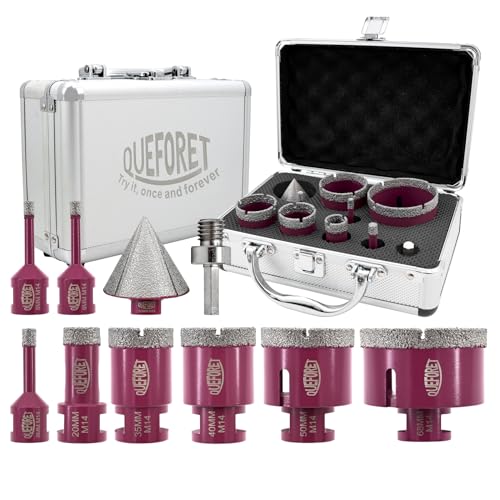 Queforet Punte Diamantate Gres Porcellanato 10 Pezzi