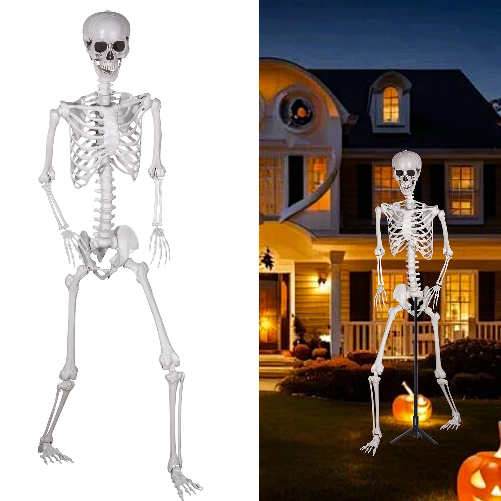 Scheletro Halloween 240cm con Giunti Mobili